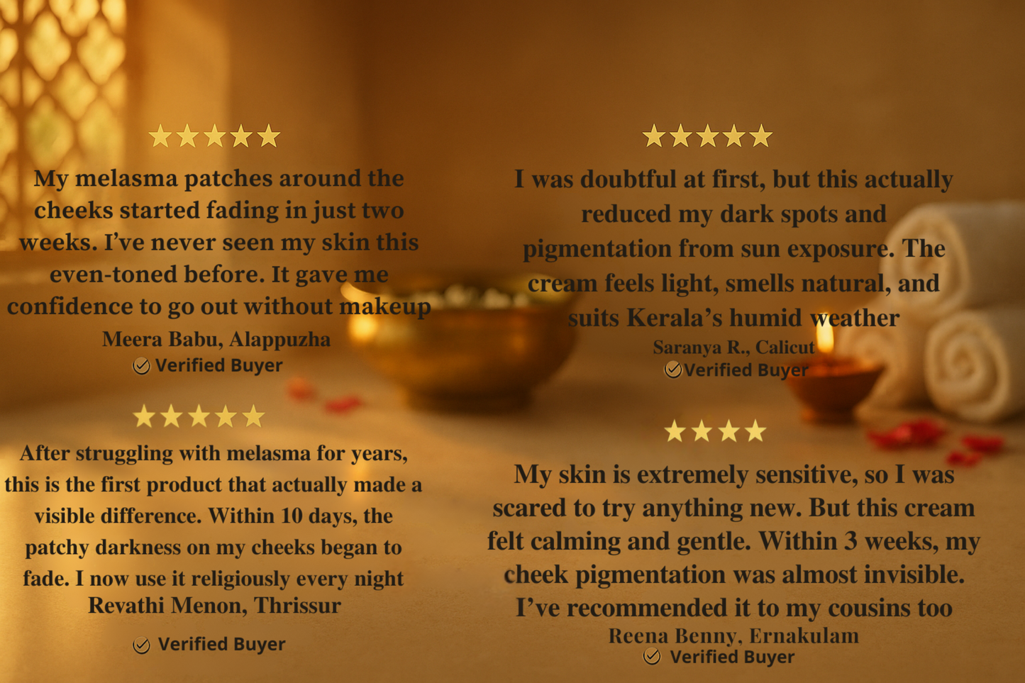 VedhaScents Pure Glow – Natural Premium Melasma Cream (20g)